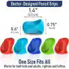 The Pencil Grip Pinch Grip, ergonomik yazma yardımı, parlak renkli kalem tutacakları, 6lı, TPG-12706