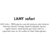 LAMY SAFARI 2023 OZEL URETIM RENGI AQUASKY TUKENMEZ KALEM
