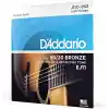 Daddario Ej11 Akustik Gitar Tel Seti, 80/20 Bronze, Light Gauge,