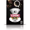 Cook Premium Filtre Kahve Kağıdı, Ebat 2, 80 Adet