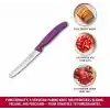 Victorinox Swiss Classic 11cm Tırtıklı Domates Bıçağı, Mor