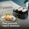 Philips Yumurta Pişirici 3000 Serisi, Aile Boyu 6 Yumurtaya Kadar (yumuşak, orta, sert, poşe), Kolay temizlenir, Poşe Tepsisi ve Yumurta Delici Aksesuarı, 400W Güç, Kompakt Tasarım (HD9137/91)