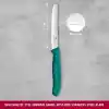 Victorinox 6.7834.C1 Swiss Classic 11cm Tırtıklı Domates Bıçağı, Yeşil
