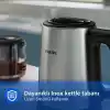 Otomatik Sıcak Tutma, 0.9L Cam Demlik, 1900W Güç, Paslanmaz Çelik Demlik, 1.8L Geniş Kapasiteli Dayanıklı Inox Taban (HD7350/00)