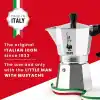 Bialetti - Moka Express: 3 Cups Ocak Üstü Espresso Pişirici - 130ml - Gümüş Renk - Alüminyum Gövde - Patentli Güvenlik Valfi - Tüm Ocak Türleri İçin Uygundur (İndüksiyon Hariç)