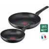 Tefal Titanyum 1X SimpleCook Difüzyon Tabanlı 20/26 Cm 2li Tava Seti - 2100126824