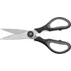 WMF Touch 21 cm Mutfak Makası, Tırtıklı Ağız, Cromargan® Yüksek Kaliteli Paslanmaz Çelik, Yumuşak Tutma Sapı, Siyah
