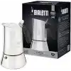 Bialetti - Venus: 4 Cups Ocak Üstü Espresso Pişirici - 170ml - Gümüş Renk - Paslanmaz Çelik Gövde - Patentli Güvenlik Valfi - Tüm Ocak Türleri İçin Uygundur (İndüksiyon Dahil)