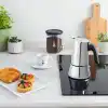 Bialetti - Venus: 4 Cups Ocak Üstü Espresso Pişirici - 170ml - Gümüş Renk - Paslanmaz Çelik Gövde - Patentli Güvenlik Valfi - Tüm Ocak Türleri İçin Uygundur (İndüksiyon Dahil)