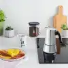 Bialetti - Venus: 4 Cups Ocak Üstü Espresso Pişirici - 170ml - Gümüş Renk - Paslanmaz Çelik Gövde - Patentli Güvenlik Valfi - Tüm Ocak Türleri İçin Uygundur (İndüksiyon Dahil)