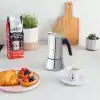 Bialetti - Venus: 4 Cups Ocak Üstü Espresso Pişirici - 170ml - Gümüş Renk - Paslanmaz Çelik Gövde - Patentli Güvenlik Valfi - Tüm Ocak Türleri İçin Uygundur (İndüksiyon Dahil)