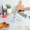 Bialetti - Venus: 4 Cups Ocak Üstü Espresso Pişirici - 170ml - Gümüş Renk - Paslanmaz Çelik Gövde - Patentli Güvenlik Valfi - Tüm Ocak Türleri İçin Uygundur (İndüksiyon Dahil)
