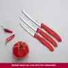 Victorinox 6.7111.34C1 Swiss Classic 3lü Bıçak Set, Kırmızı