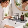 Deinhaus Su Tutucu Musluk Matı, Gri Plastik 25 x 10 cm, Yıkanabilir Lavabo Batarya Altlığı, Mutfak ve Banyo Tezgâh Koruyucu Mat