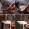 Epinox Paslanmaz Çelik Süt Potu - Kahve Potu - Pitcher Sütlük - Süt Köpürtücü - Köpürtme Kabı - 1000 ml