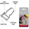 Victorinox Star tasarruflu soyucu, patates soyucu, iki bıçaklı, sarkaç bıçaklı, ekstra keskin, metal sap, İsviçre yapımı