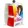 Bialetti - Rainbow: 3 Cups Ocak Üstü Espresso Pişirici - 130ml - Kırmızı Renk - Alüminyum Gövde - Patentli Güvenlik Valfi - Tüm Ocak Türleri İçin Uygundur (İndüksiyon Hariç)