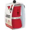 Bialetti - Rainbow: 3 Cups Ocak Üstü Espresso Pişirici - 130ml - Kırmızı Renk - Alüminyum Gövde - Patentli Güvenlik Valfi - Tüm Ocak Türleri İçin Uygundur (İndüksiyon Hariç)