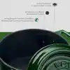Lava Premium Serisi - Döküm Yuvarlak Tencere, 20 cm, Majolik Yeşil