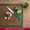 Victorinox 6.7734.C1 Swiss Classic 10cm Tırtıklı Soyma Bıçağı, Yeşil