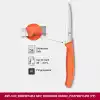 Victorinox 6.7739.C1 Swiss Classic 10cm Tırtıklı Soyma Bıçağı, Turuncu