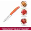 Victorinox 6.7739.C1 Swiss Classic 10cm Tırtıklı Soyma Bıçağı, Turuncu