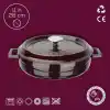 Lava Metal Premium Serisi - Döküm Çok Amaçlı Tencere, Yuvarlak, 28 cm, Majolik Mor