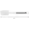 WMF Profi Plus Silikon Hamur Spatulası, 26 x 5,5 cm, Cromargan® Yüksek Kaliteli Yarı Mat Paslanmaz Çelik, 200°Cye Kadar Isıya Dayanıklı, Beyaz, Bulaşık Makinesinde Yıkanabilir