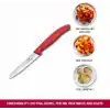 Victorinox 6.7701.C1 Swiss Classic 10cm Düz Soyma Bıçağı, Kırmızı