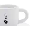 Bialetti - Moka Kahve Fincanı ve Tabağı - 80mL - Bialetti İkonik Bıyıklı Adam Desenli - Porselen