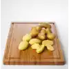 WMF Bambu Kesme Tahtası, 45 x 30 x 1,9 cm, Büyük Boy, Meyve Suyu Oluklu, Et ve Sebze Kesme Tahtası, Bıçak Dostu Yüzey