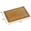 WMF Bambu Kesme Tahtası, 45 x 30 x 1,9 cm, Büyük Boy, Meyve Suyu Oluklu, Et ve Sebze Kesme Tahtası, Bıçak Dostu Yüzey