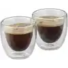 WMF Kult 2 Parça Çift Cidarlı Espresso Bardağı Seti, 80 ml, Isıya Dayanıklı Termal Cam, Yüzen Efektli Tasarım