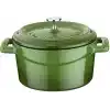 Lava Metal Döküm Mini Tencere, 10 cm, 0.35 L Hacim, Yeşil