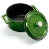 Lava Metal Döküm Mini Tencere, 10 cm, 0.35 L Hacim, Yeşil