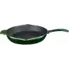 Lava Metal Premium Serisi - Döküm Kızartma Tavası, Yuvarlak, 28 cm, Majolik Yeşil