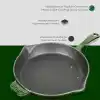 Lava Metal Premium Serisi - Döküm Kızartma Tavası, Yuvarlak, 28 cm, Majolik Yeşil