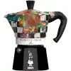 Bialetti Moka Express MacKenzie: 3 Cups Ocak Üstü Espresso Pişirici 130ml Karma Renk Alüminyum Gövde