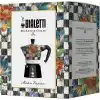 Bialetti Moka Express MacKenzie: 3 Cups Ocak Üstü Espresso Pişirici 130ml Karma Renk Alüminyum Gövde