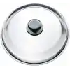 WMF 24 cm Cam Tava Kapağı, Isıya Dayanıklı Cam, Metal Kulplu, 24 cm Tavalar İçin, Bulaşık Makinesinde Yıkanabilir