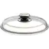WMF 24 cm Cam Tava Kapağı, Isıya Dayanıklı Cam, Metal Kulplu, 24 cm Tavalar İçin, Bulaşık Makinesinde Yıkanabilir