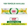 Fairy Çok Amaçlı Mop Uyumlu Yer Temizlik Havlusu 50 Yaprak | Limon Yağlı | Beyaz Sirke Karbonat | 48 Saat Temizlik Etkili | İz Bırakmayan Formül