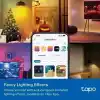 TP-Link Tapo L430C | Çok Renkli Akıllı Mum Ampul | 16 Milyon Renk ve Ayarlanabilir Beyaz | Müzik Senkronizasyonu |%1 Ultra Düşük Parlaklık | Wi-Fi Akıllı Aydınlatma | Enerji İzleme | Hub Gerekmez