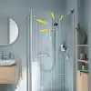 GROHE Vitalio Start 110 El Duşu, 3 Akışlı (Masaj, Yağmur & Jet), SmartSwitch, 110mm Yuvarlak Duş Başlığı, Silikon Halka, Kireç Önleyici Sistem, Krom, 26031001