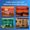 Philips Smart Lighting RGB-LED şerit, 5 m, Tip C, 16 milyon renk, ön ayar. Işık modları, kesilebilir, giriş. Kurulum, WiZ, Google Home, Alexa, Apple Home ile uyumlu, WLAN ile uyumlu