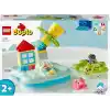 LEGO DUPLO Kasabası Su Parkı 10989 – 2 Yaş ve Üzeri Çocuklar için Eğitici Hediye Fikri, Oyuncak Ada, Yüzen Kaplumbağa Can Simidi ve Çocuk Figürü İçeren Yaratıcı Oyuncak Yapım Seti (19 Parça)