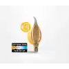 Panasonic Filament Ampul (Mum Tipi) E14 FLAME 4W 360LM 2000K Gold (Sıcak Sarı Işık)