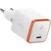 Spigen 30W USB-C Ultra Mini Hızlı Şarj Aleti PPS Super Hızlı Şarj GaN Pro Isı Düşürücü Güç Adaptörü Akım Koruma iPhone & Android & iPad & MacBook Type-C White - ACH08449