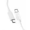 Spigen USB-C to USB-C 1 Metre Kablo 60W Güç/PPS 2.0 Super Hızlı Şarj / 480 Mbps Data Aktarım Hızı Type-C Ekstra Dayanıklı White - ACA08717