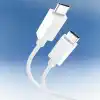 Spigen USB-C to USB-C 1 Metre Kablo 60W Güç/PPS 2.0 Super Hızlı Şarj / 480 Mbps Data Aktarım Hızı Type-C Ekstra Dayanıklı White - ACA08717